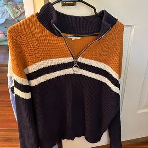 Baby and mustard yellow stripped sweater